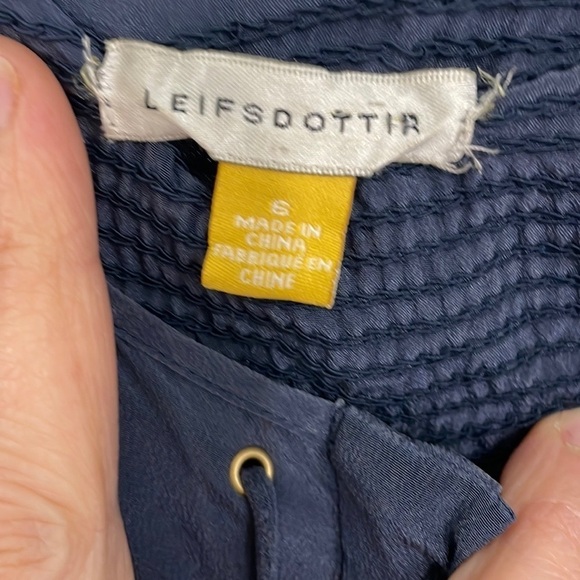 Leifsdottir Blue Ruched Sleeveless Cocktail Dress - Picture 3 of 10